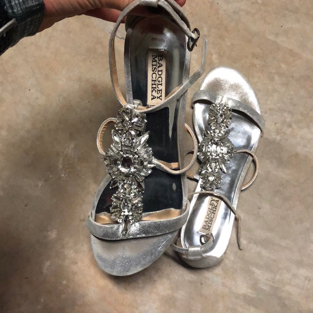 Badgley Mischka bridal sandal